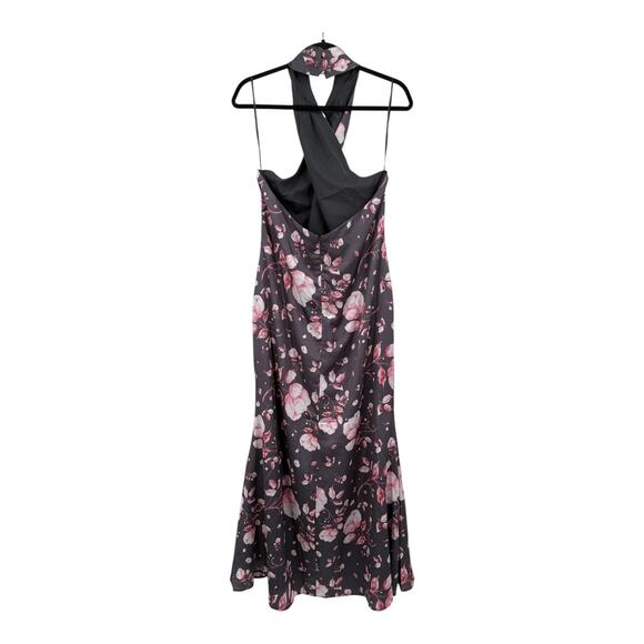 Petal & Pup Mila Floral Halter Maxi dress gray size X-Large XL - Picture 6 of 10